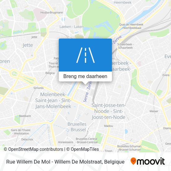 Rue Willem De Mol - Willem De Molstraat kaart