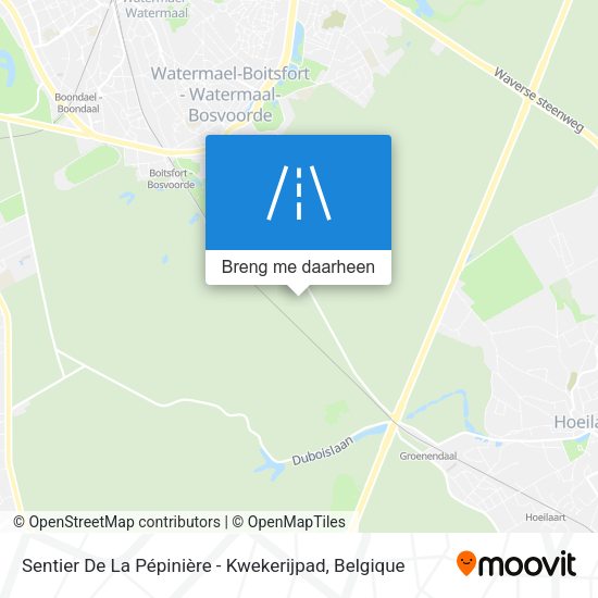 Sentier De La Pépinière - Kwekerijpad kaart