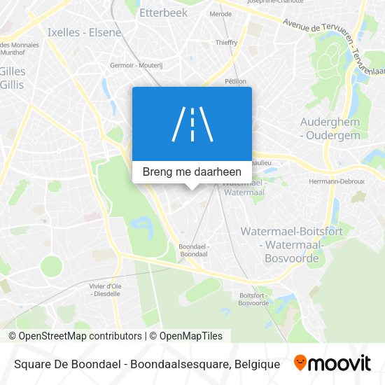 Square De Boondael - Boondaalsesquare kaart