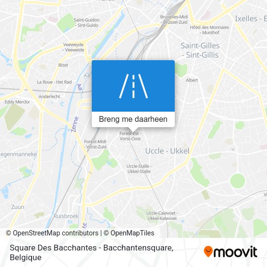 Square Des Bacchantes - Bacchantensquare kaart