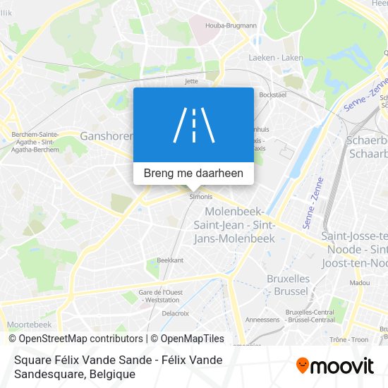 Square Félix Vande Sande - Félix Vande Sandesquare kaart