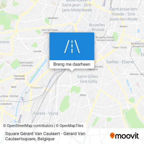 Square Gérard Van Caulaert - Gérard Van Caulaertsquare kaart