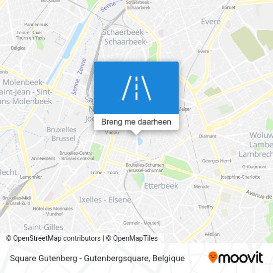 Square Gutenberg - Gutenbergsquare kaart