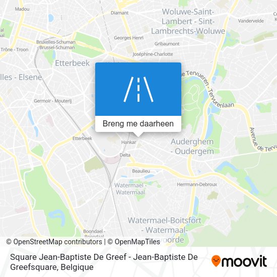 Square Jean-Baptiste De Greef - Jean-Baptiste De Greefsquare kaart
