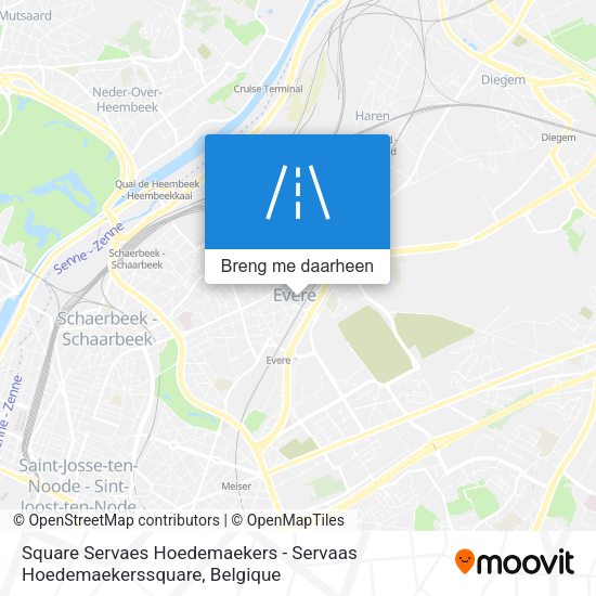 Square Servaes Hoedemaekers - Servaas Hoedemaekerssquare kaart