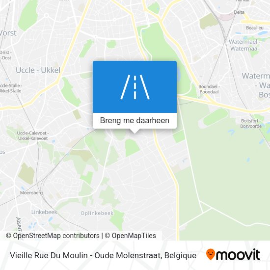 Vieille Rue Du Moulin - Oude Molenstraat kaart