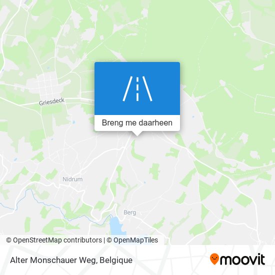 Alter Monschauer Weg kaart