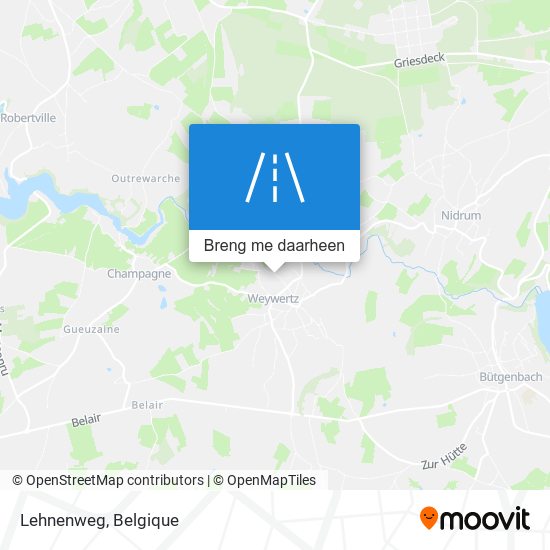 Lehnenweg kaart