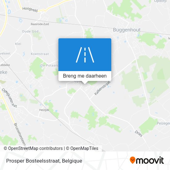 Prosper Bosteelsstraat kaart
