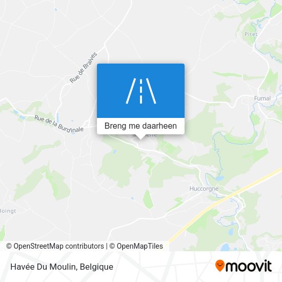 Havée Du Moulin kaart