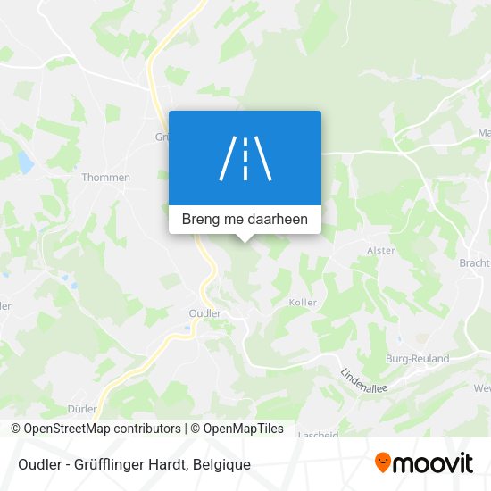 Oudler - Grüfflinger Hardt kaart