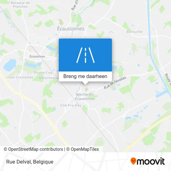 Rue Delval kaart