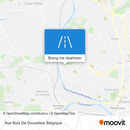 Rue Bois De Gosselies kaart