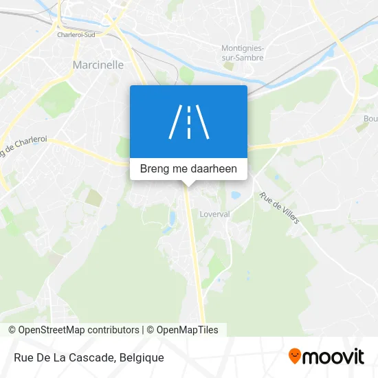 Rue De La Cascade kaart