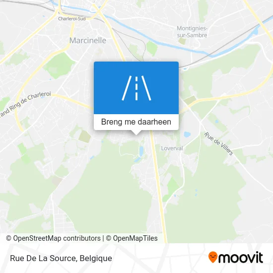 Rue De La Source kaart