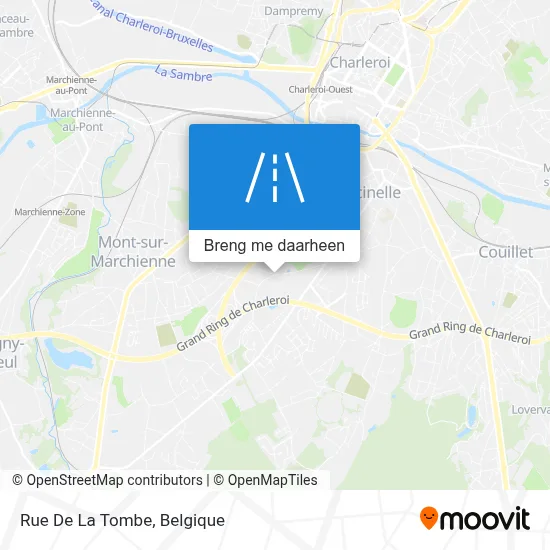 Rue De La Tombe kaart