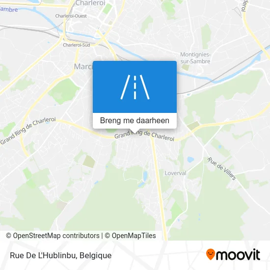 Rue De L'Hublinbu kaart