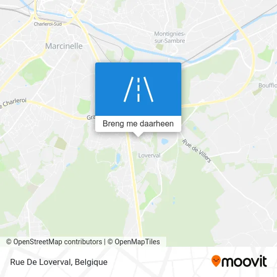 Rue De Loverval kaart