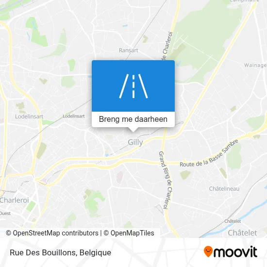 Rue Des Bouillons kaart