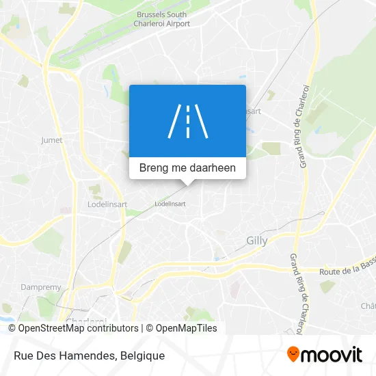 Rue Des Hamendes kaart