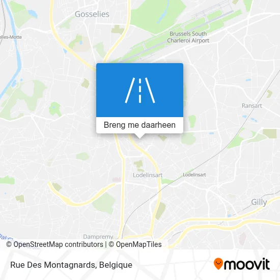 Rue Des Montagnards kaart