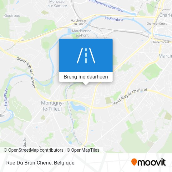 Rue Du Brun Chêne kaart