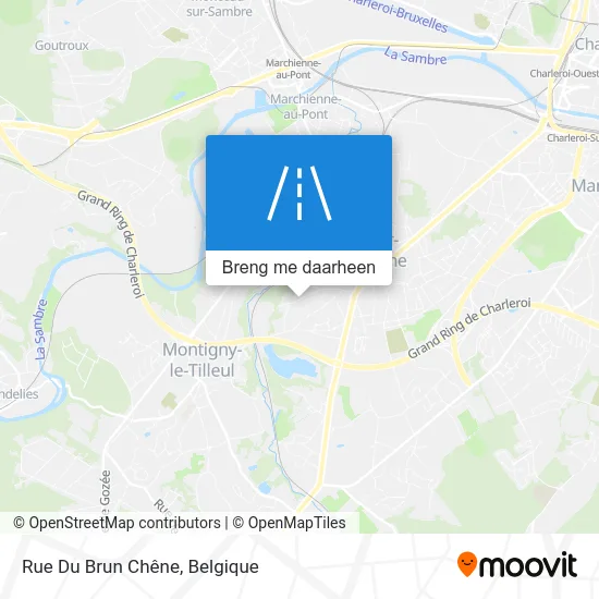 Rue Du Brun Chêne kaart