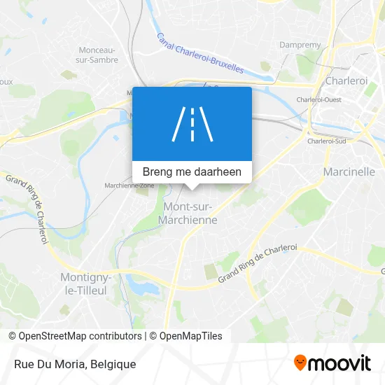 Rue Du Moria kaart