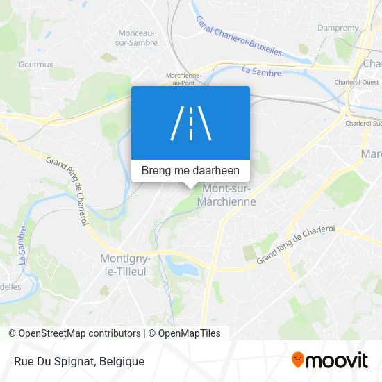 Rue Du Spignat kaart