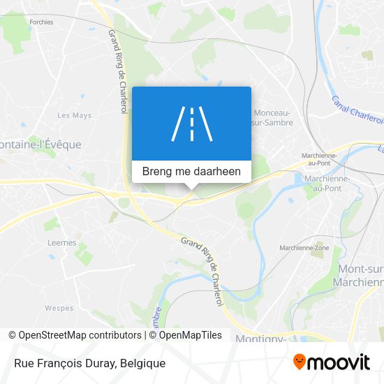Rue François Duray kaart