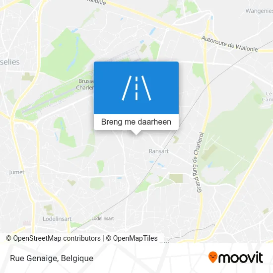 Rue Genaige kaart