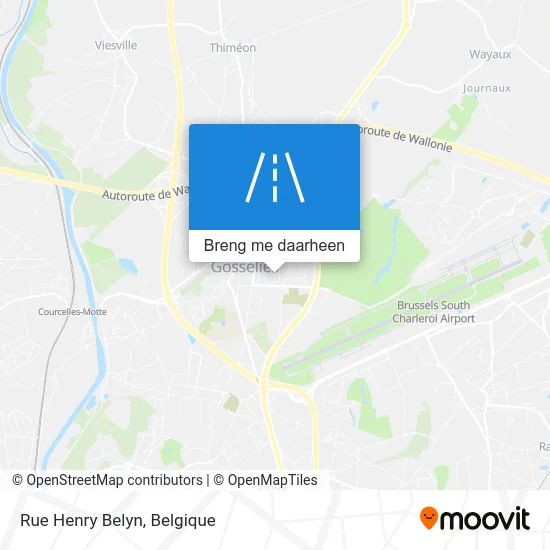 Rue Henry Belyn kaart