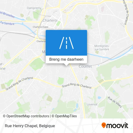 Rue Henry Chapel kaart