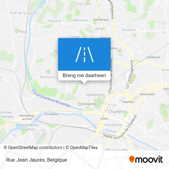 Rue Jean Jaurès kaart