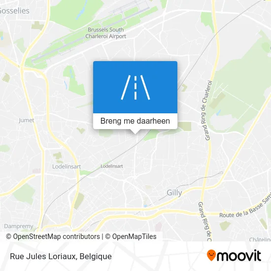 Rue Jules Loriaux kaart