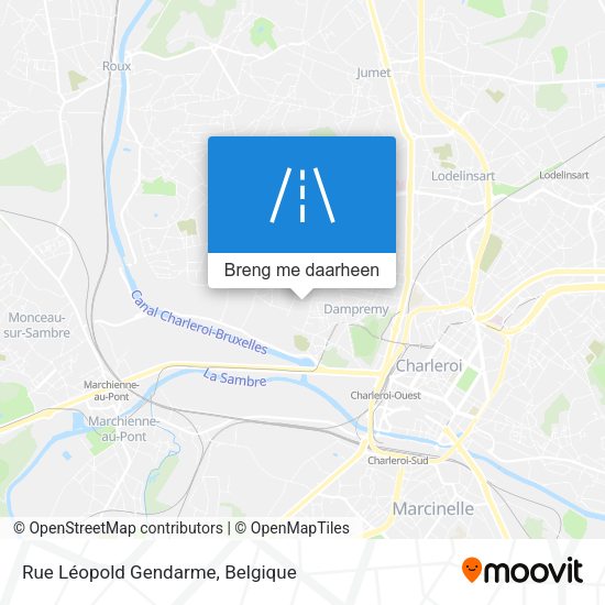 Rue Léopold Gendarme kaart