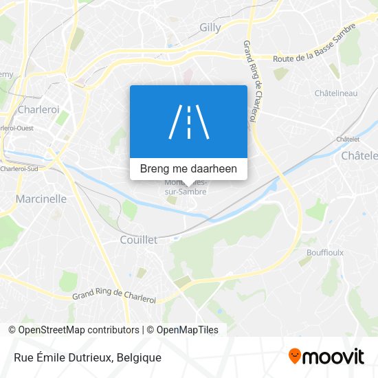 Rue Émile Dutrieux kaart