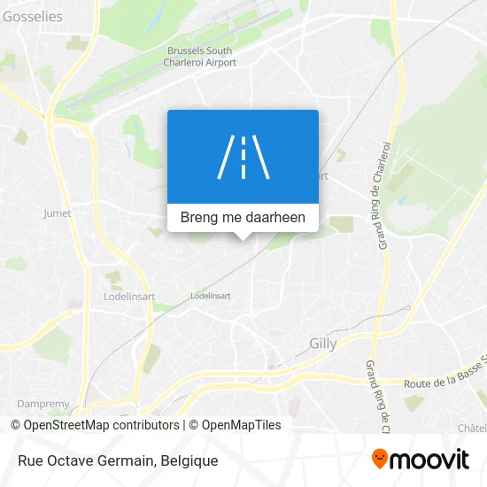 Rue Octave Germain kaart