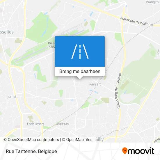 Rue Tantenne kaart