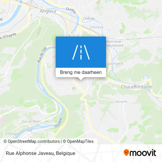 Rue Alphonse Javeau kaart