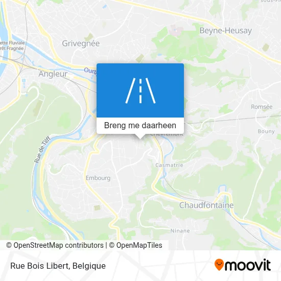 Rue Bois Libert kaart