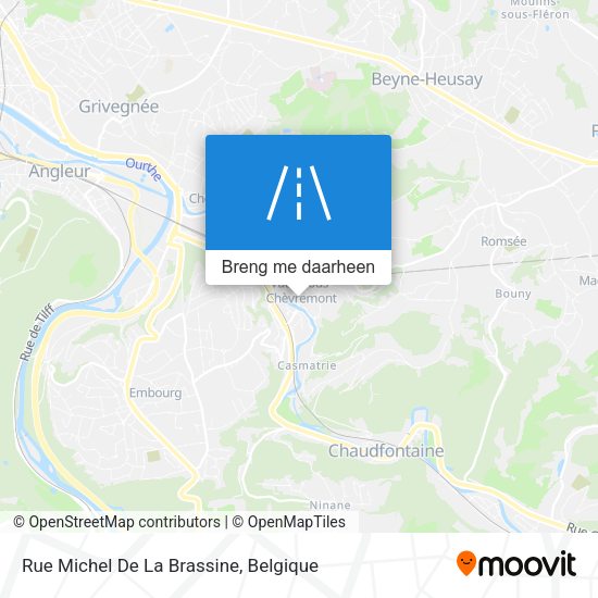 Rue Michel De La Brassine kaart