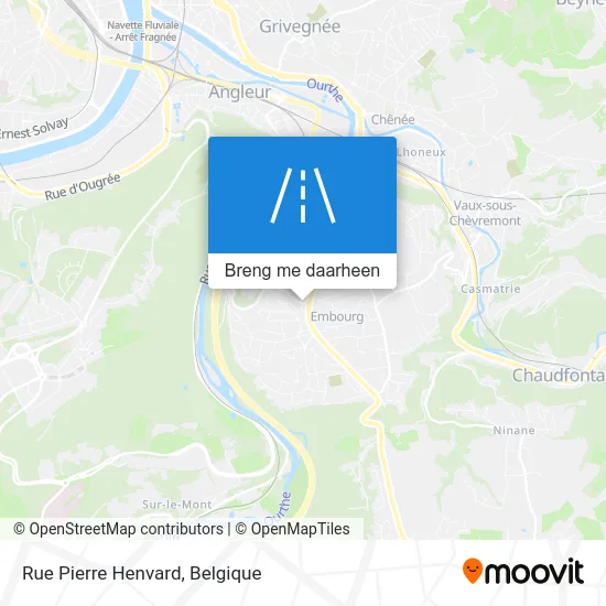 Rue Pierre Henvard kaart