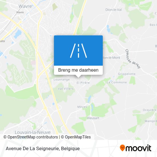 Avenue De La Seigneurie kaart