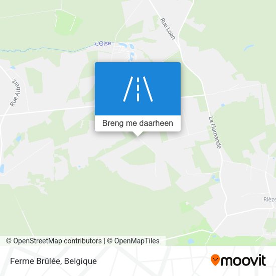 Ferme Brûlée kaart