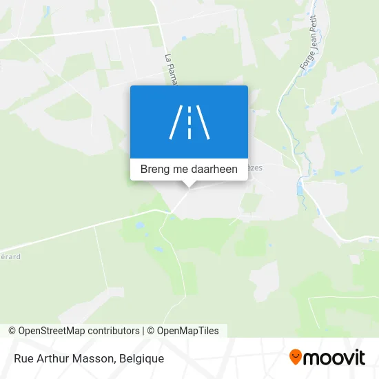 Rue Arthur Masson kaart