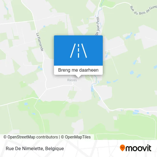 Rue De Nimelette kaart