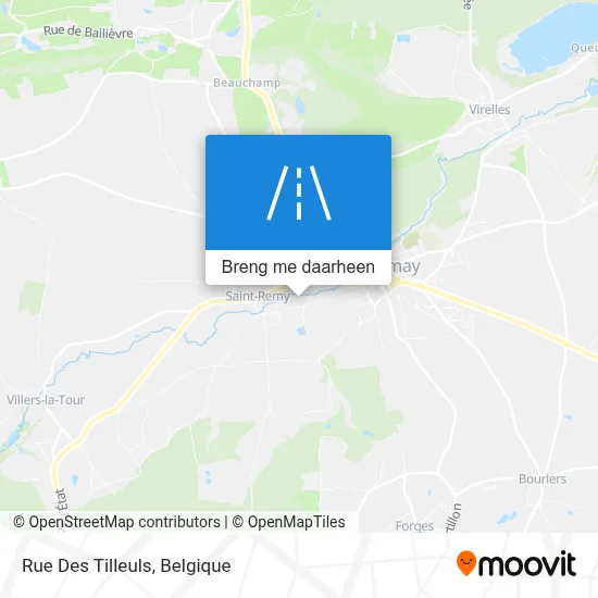 Rue Des Tilleuls kaart