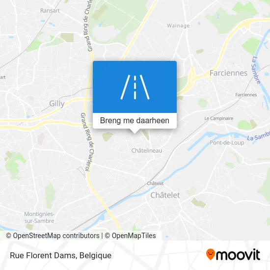 Rue Florent Dams kaart
