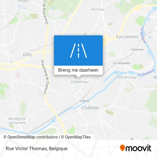 Rue Victor Thomas kaart